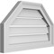 Ekena Millwork Octagonal Top Surface Mount PVC Gable Vent w/ 2"W x 1-1/2"P Brickmould Frame, 22"W x 14"H GVPOT22X1402SF - alternate 4
